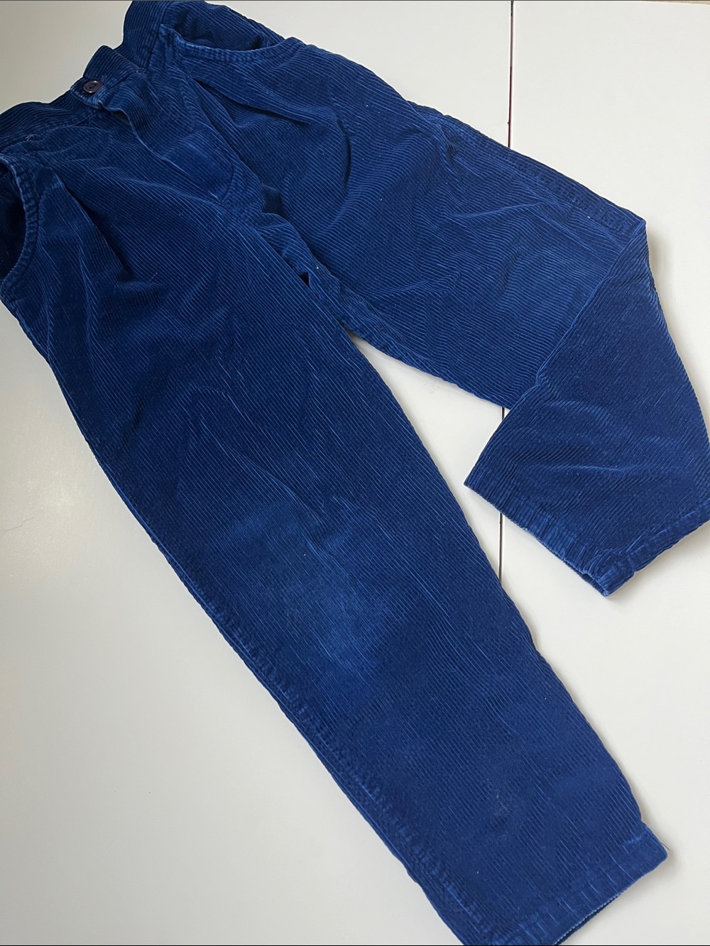 Vintage Young St kids Blue Corduroy pleated Pants